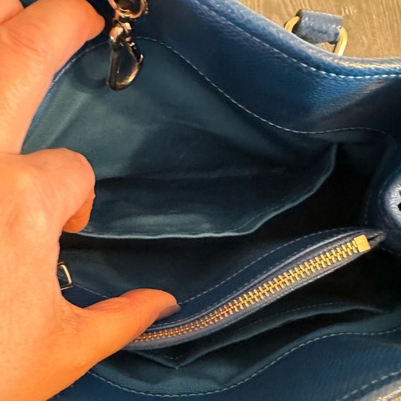 Coach blue satchel/crossbody bag - Picture 9 of 11